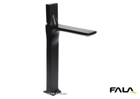 Высокий смеситель для умывальника "NOIR" FALA с шаровым регулятором Vorel 75886