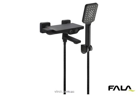 Змішувач для ванни з душем "NOIR" FALA, Vorel 75888