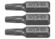 Насадка викруткова STHOR "TORX" T20 x 25 мм HEX 1/4" Cr-V 3 шт Vorel 65494