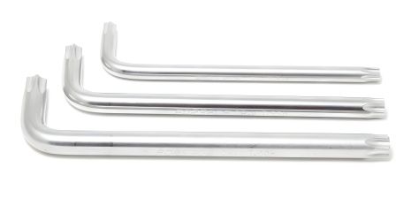 Ключ Г-образный TORX экстра длинный T-10H с отверстием Forsage ROCKFORCE F-76710XL