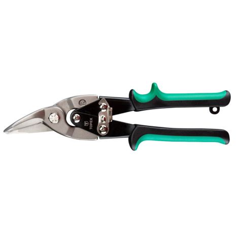 Правые ножницы по металлу 250 мм, двухкомпонентные рукоятки, сталь CrV, губки с индукционной закалкой. Topex 01A426 Правые ножницы по металлу 250 мм, двухкомпонентные рукоятки, сталь CrV, губки с индукционной закалкой. Topex 01A426