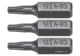 Насадка викрутка "TORX" T15 x 25 мм, HEX 1/4", Cr-V, 3 шт, Vorel 65493