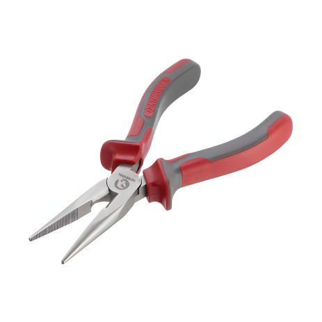 Прямые длинногубцы, 160 мм, С55 INTERTOOL HT-0127
