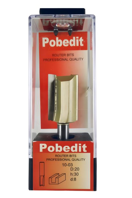 Пряма пазова фреза D-20 мм, d-8 мм Pobedit P-1003-08-20