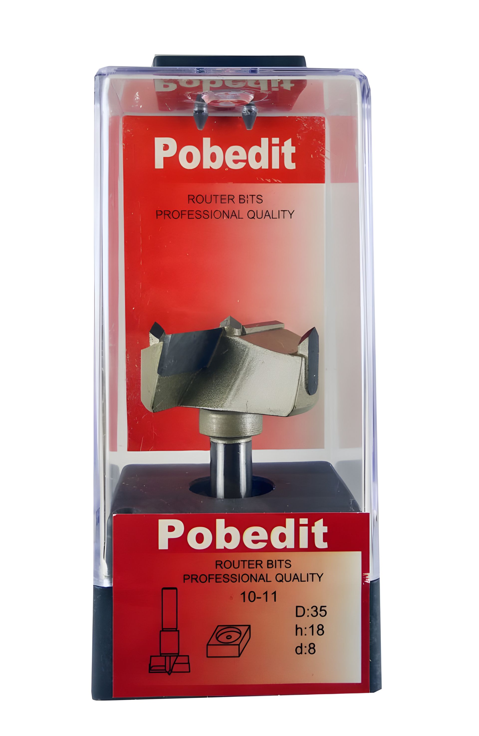 Фреза Форстнера D-35 мм, d-8 мм Pobedit P-1011-08-35 Фреза Форстнера D-35 мм, d-8 мм Pobedit P-1011-08-35