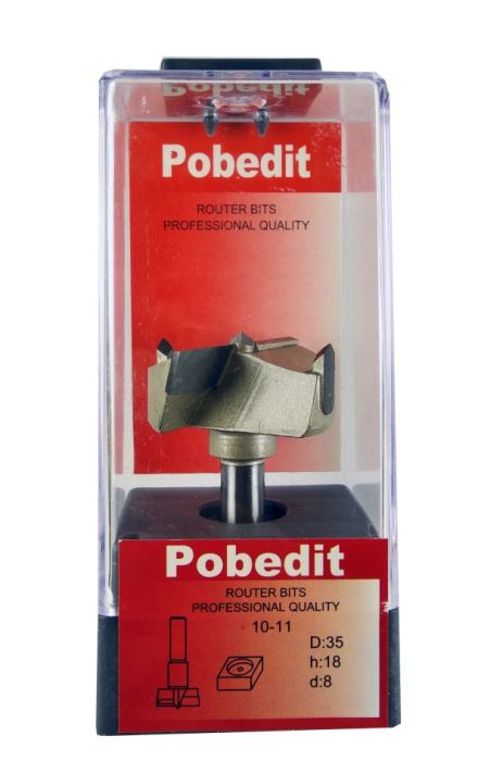 Фреза Форстнера D-35 мм, d-8 мм Pobedit P-1011-08-35 Фреза Форстнера D-35 мм, d-8 мм Pobedit P-1011-08-35