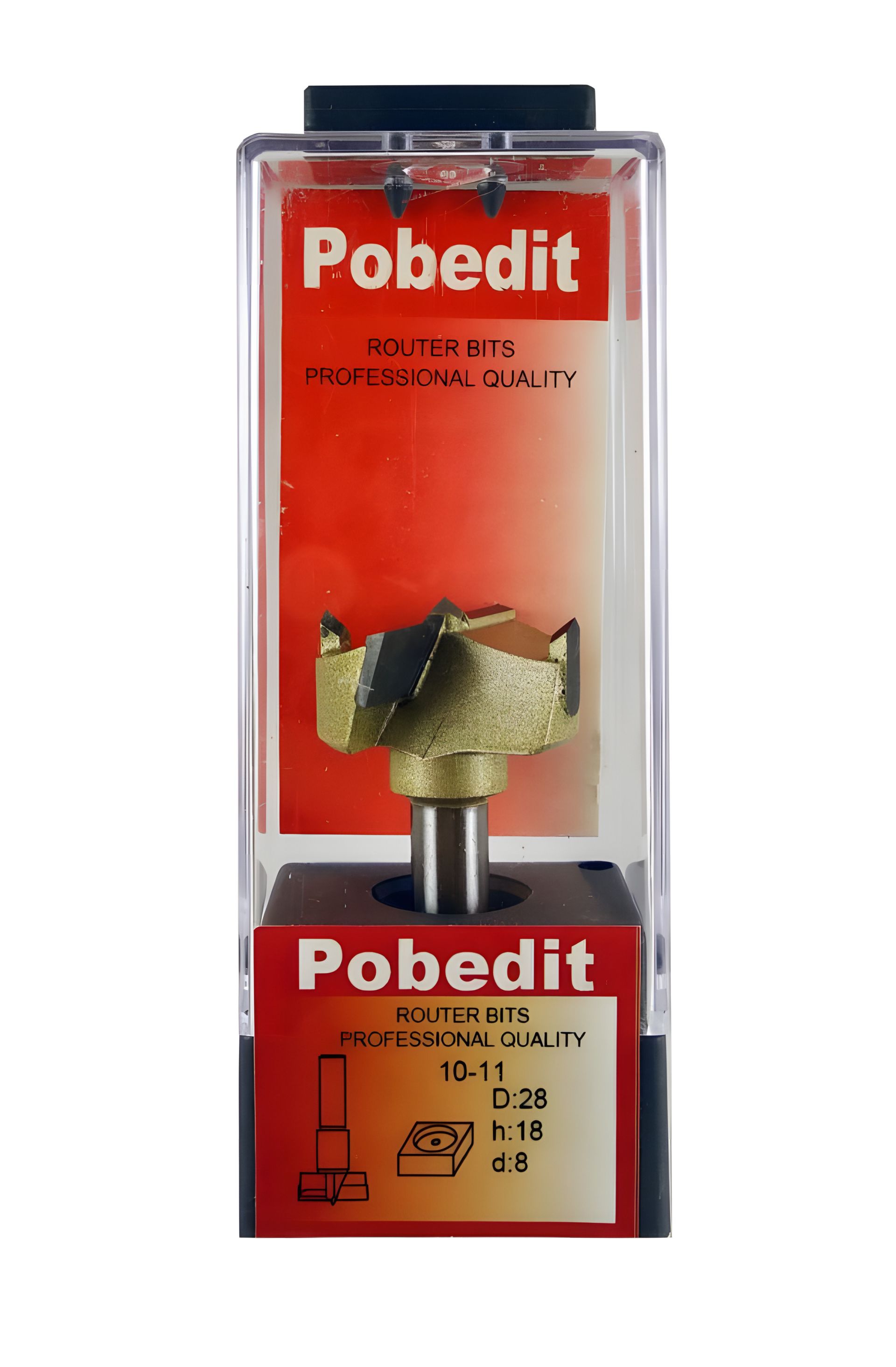 Форстнера фреза D-28 мм, d-8 мм Pobedit P-1011-08-28 Форстнера фреза D-28 мм, d-8 мм Pobedit P-1011-08-28