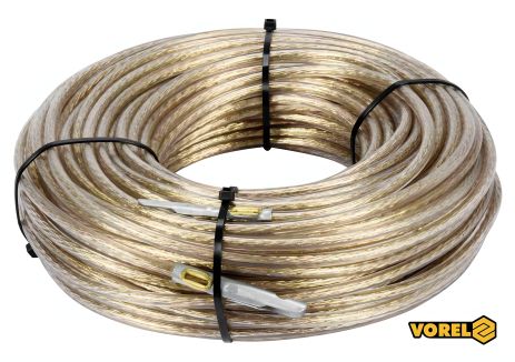 Стальной трос с наконечниками для пломб Ø6 мм x 42 м Vorel 85005 Стальной трос с наконечниками для пломб Ø6 мм x 42 м Vorel 85005