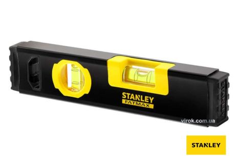 Уровень "Classic Box Level TORPEDO" 23 см 2 капсулы алюминиевый корпус с магнитами Stanley FMHT42884-1