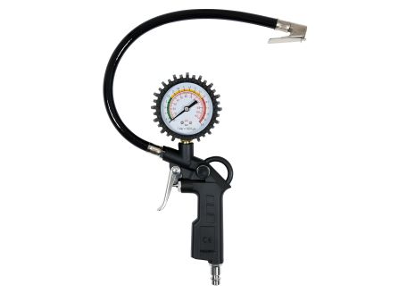 Пневматичний алюмінієвий пістолет для накачування шин з манометром Vorel 81651