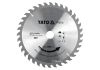 Пильний диск побідитовий по дереву: 255x30x3.0x2.0 мм, 36 зубів, RP M до 6000 1/хв YaTo YT-60732