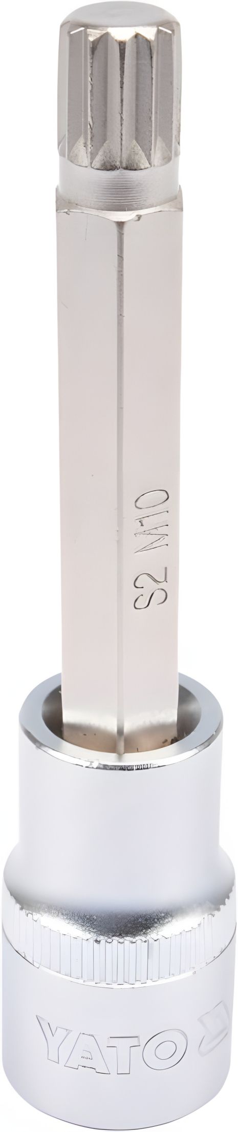 Головка торцевая с отверточной насадкой Spline, 1/2" M10 100 мм, Yato YT-04353