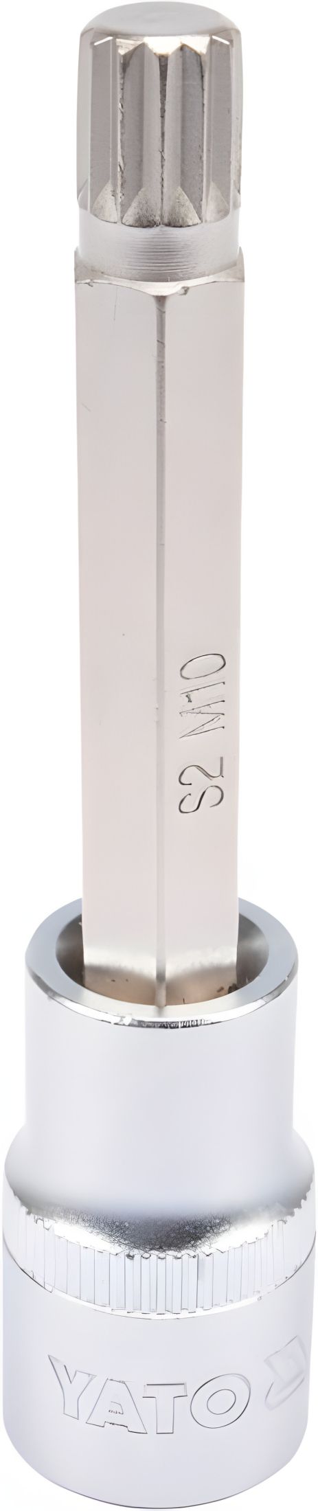 Головка торцевая с отверточной насадкой Spline, 1/2" M10 100 мм, Yato YT-04353