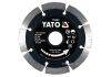 Алмазный отрезной диск по камню и бетону Ø=115x1.8x10x22.2 мм, мокрый/сухой режим YaTo YT-59961