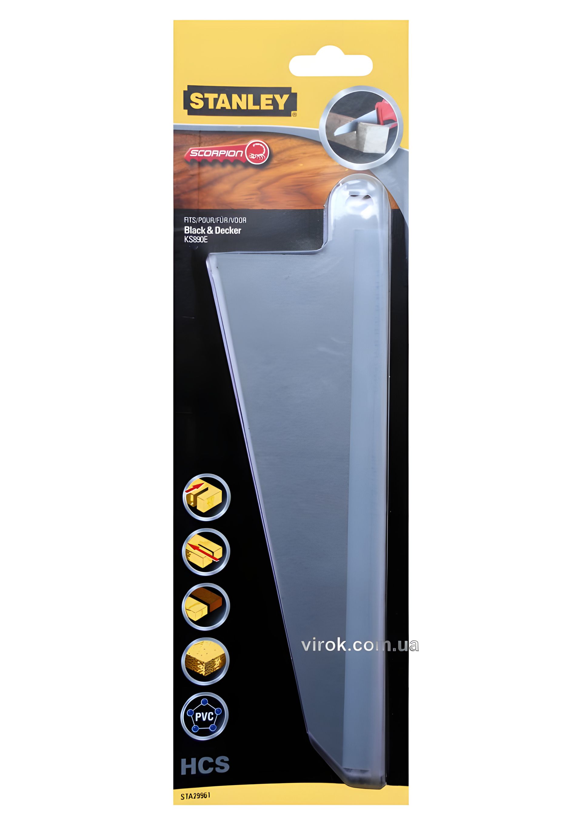 Stanley холст по дереву для ножовки, 315 x 97 мм, STA29961-XJ Stanley холст по дереву для ножовки, 315 x 97 мм, STA29961-XJ