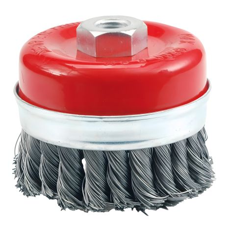 Щетка-крацовка с гайкой М14-100 мм усиленная Vorel 06976 Щетка-крацовка с гайкой М14-100 мм усиленная Vorel 06976