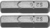 Насадка отверточная : "HEX" H6 x 25 мм, HEX 1/4", AISI S2, 2 шт Yato YT-77923