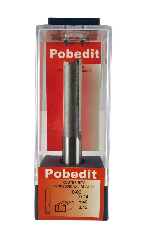 Прямая пазовая фреза D-14 мм, d-12 мм Pobedit P-1003-12-14 Прямая пазовая фреза D-14 мм, d-12 мм Pobedit P-1003-12-14