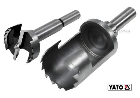 Дерев'яні свердла: коронка та фреза Yato YT-33834 Дерев'яні свердла: коронка та фреза Yato YT-33834