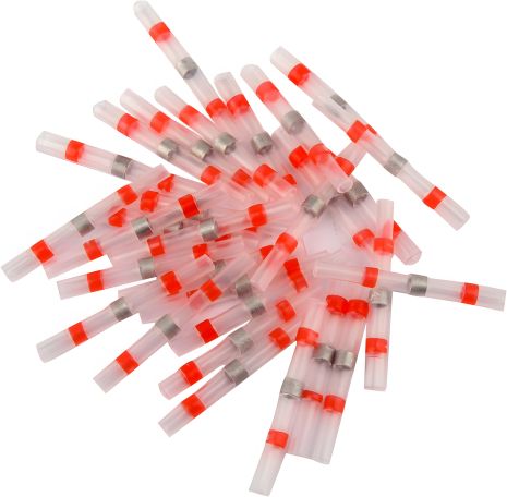 Термоусадочные кембрики до 105 °C с оловом для проводников 0.5-1.5 мм², 30 шт. Yato YT-81441