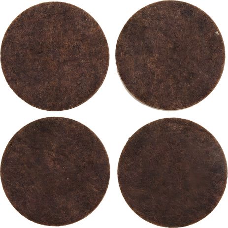 Самоклеющийся набор войлочных протекторов Ø40 мм (корич) Vorel 74855