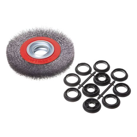 Кільцева щітка INTERTOOL BT-6150, 150×32 мм, кручений дріт, 6500 об/хв