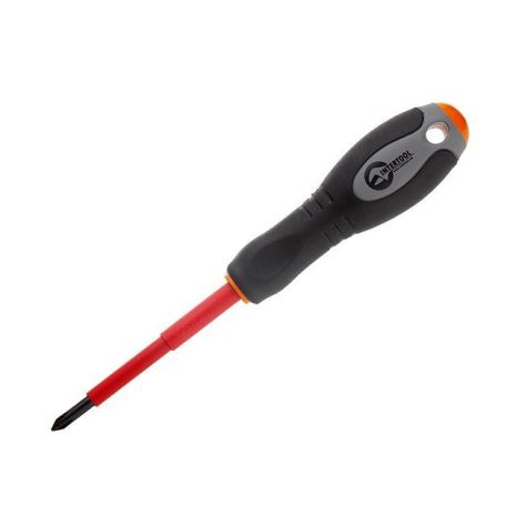 Отвертка изолированная крестовая PH1, 80мм, 1000В INTERTOOL VT-3211