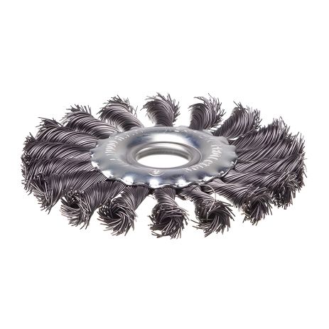 Кільцева щітка 115×22,2 мм, пучки крученого дроту, 11000 об/хв, INTERTOOL BT-7115 Кільцева щітка 115×22,2 мм, пучки крученого дроту, 11000 об/хв, INTERTOOL BT-7115