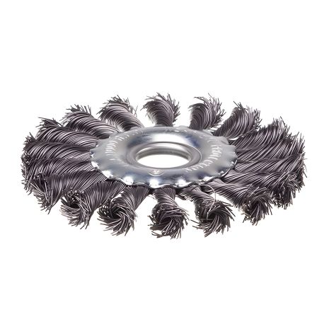 Кільцева щітка 115×22,2 мм, пучки крученого дроту, 11000 об/хв, INTERTOOL BT-7115