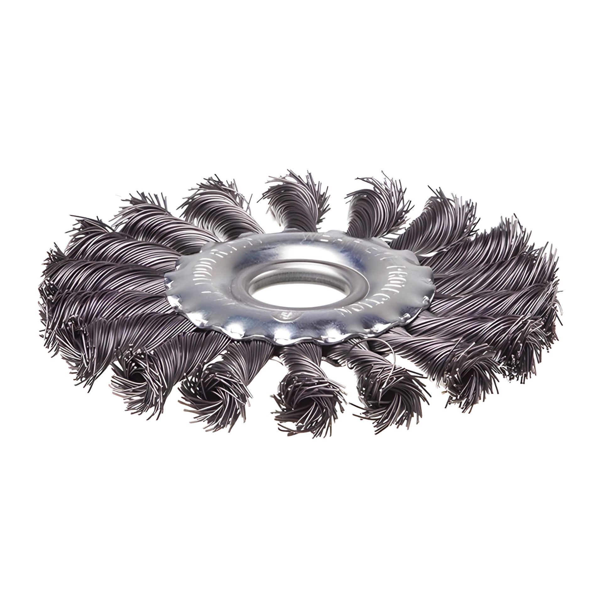 Кольцевая щетка, 115×22,2 мм, витые проволочные пучки, 11000 об/мин INTERTOOL BT-7115 Кольцевая щетка, 115×22,2 мм, витые проволочные пучки, 11000 об/мин INTERTOOL BT-7115