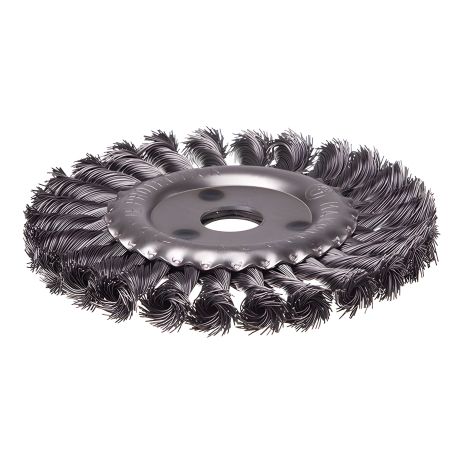 Щетка кольцевая, 150×22,2 мм, пучки витой проволоки, 9000 об/мин INTERTOOL BT-7150 Щетка кольцевая, 150×22,2 мм, пучки витой проволоки, 9000 об/мин INTERTOOL BT-7150