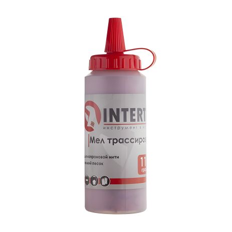 Трассировочный мел, 115 г, красный INTERTOOL MT-0006