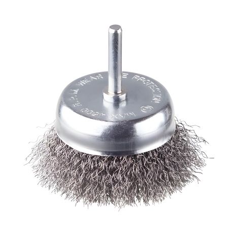 Чашечная щетка, 75 мм, 1/4", витая проволока, для дрели, 4500 об/мин INTERTOOL BT-9075 Чашечная щетка, 75 мм, 1/4", витая проволока, для дрели, 4500 об/мин INTERTOOL BT-9075