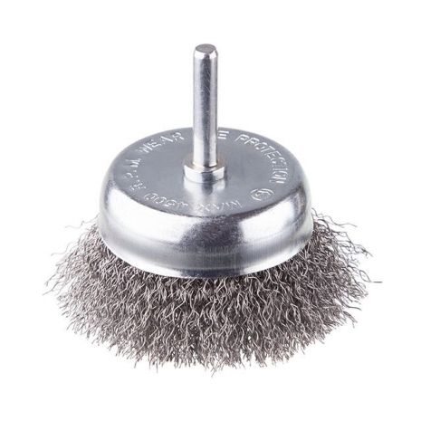 Щетка чашечная 75 мм для дрели, 1/4" (витая проволока) INTERTOOL BT-9075 Щетка чашечная 75 мм для дрели, 1/4" (витая проволока) INTERTOOL BT-9075