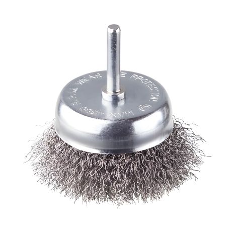 Чашечная щетка, 75 мм, 1/4", витая проволока, для дрели, 4500 об/мин INTERTOOL BT-9075 Чашечная щетка, 75 мм, 1/4", витая проволока, для дрели, 4500 об/мин INTERTOOL BT-9075