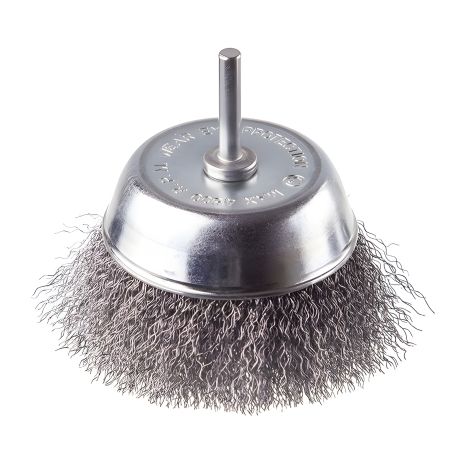 Чашечная щетка, 100 мм, 1/4", витая проволока, для дрели, 4500 об/мин от INTERTOOL BT-9100