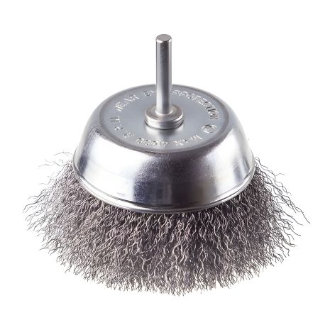 Чашечная щетка, 100 мм, 1/4", витая проволока, для дрели, 4500 об/мин от INTERTOOL BT-9100