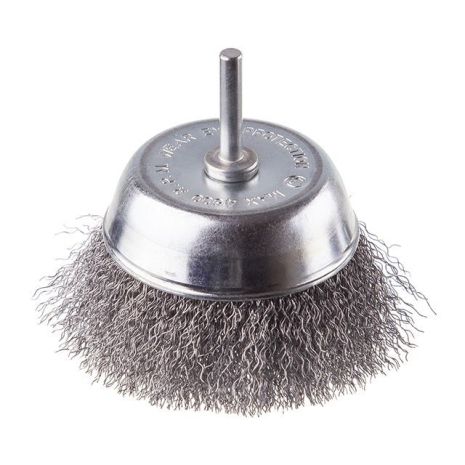 Чашечная щетка, 100 мм, 1/4", витая проволока, для дрели, 4500 об/мин от INTERTOOL BT-9100