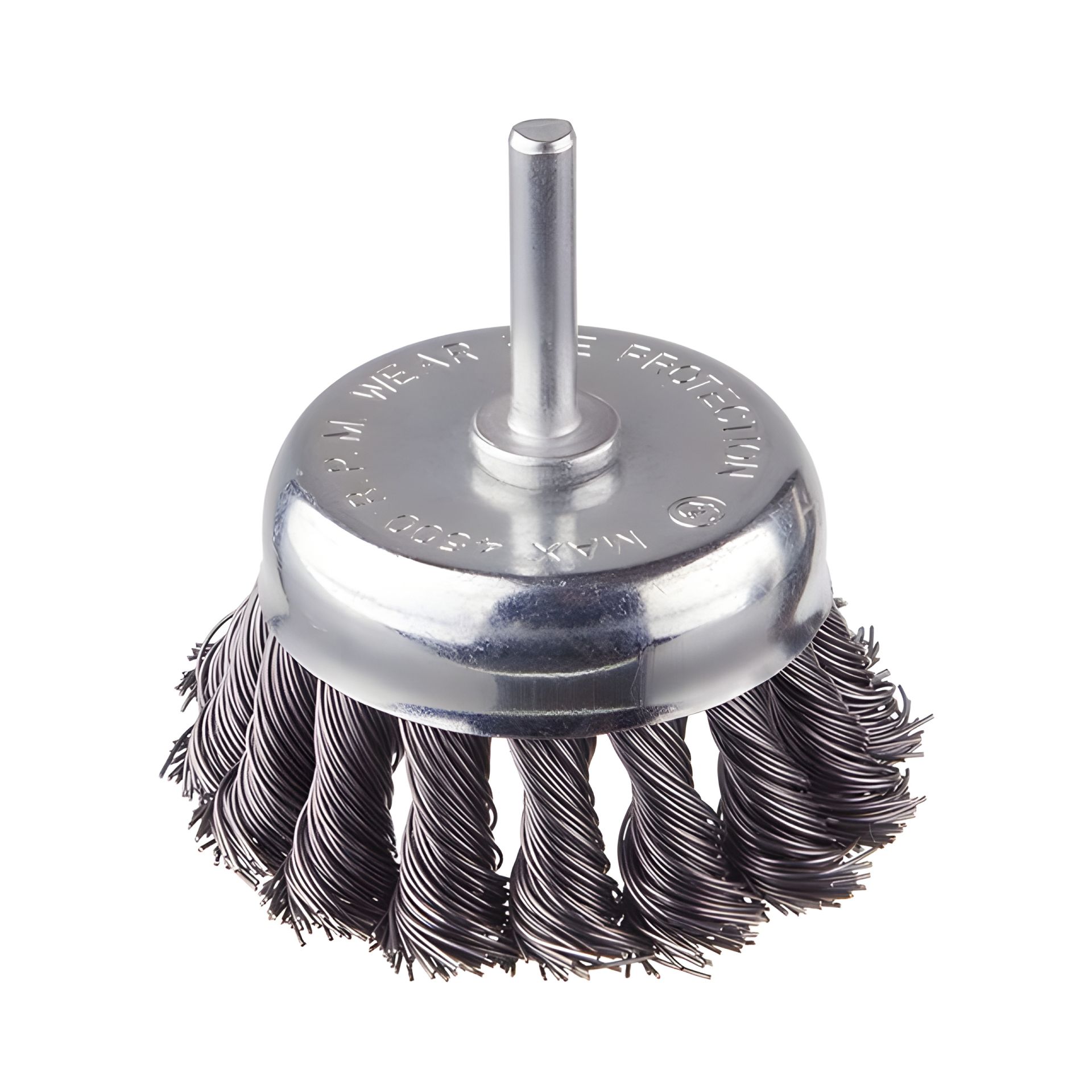 INTERTOOL BT-3075 чашечная щетка, 75 мм, 1/4", витая проволока, для дрели, 4500 об/мин INTERTOOL BT-3075 чашечная щетка, 75 мм, 1/4", витая проволока, для дрели, 4500 об/мин