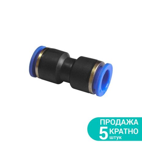 Соединение цанговое (прямое) Ø6×6 мм Sigma 7026021