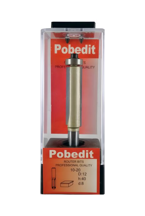 Пряма фреза обкатувальна двоножова з нижнім підшипником D-12 мм, d-8 мм Pobedit P-1020-08-1240 Пряма фреза обкатувальна двоножова з нижнім підшипником D-12 мм, d-8 мм Pobedit P-1020-08-1240