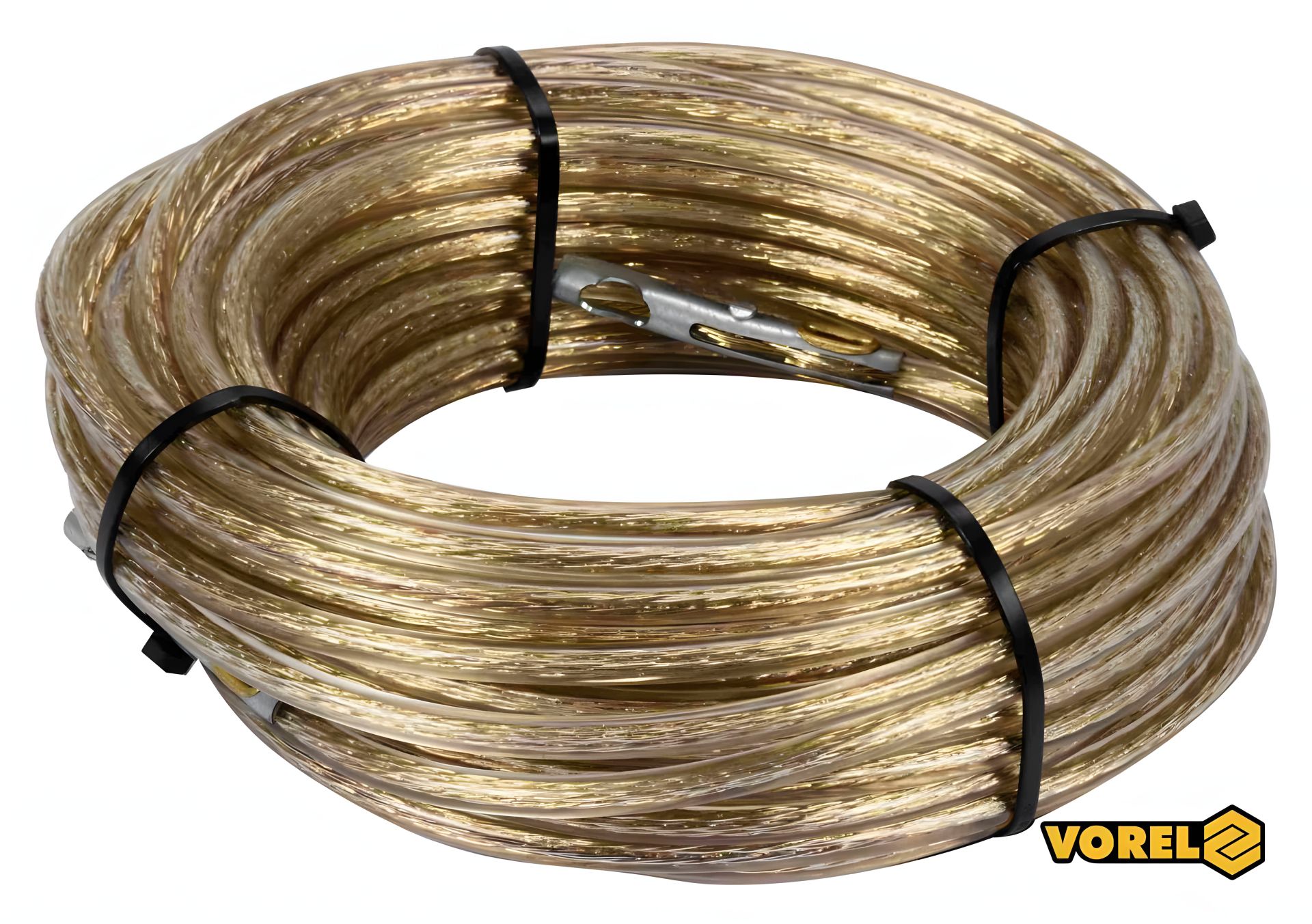 Трос стальной с наконечниками для пломб Ø6 мм x 18 м Vorel 85002 Трос стальной с наконечниками для пломб Ø6 мм x 18 м Vorel 85002