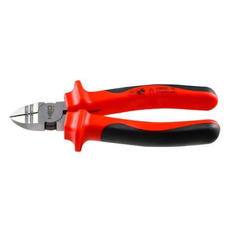 Кусачки бічні VDE 160 мм, сталь CrV, NEO 01-525 - Pro Grip Кусачки бічні VDE 160 мм, сталь CrV, NEO 01-525 - Pro Grip