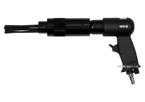 Молоток пневматический с игольчатым долотом : спож. воздуха - 113 л/мин, давление 6.3 Bar, 19 игл YaTo YT-09910 Молоток пневматический с игольчатым долотом : спож. воздуха - 113 л/мин, давление 6.3 Bar, 19 игл YaTo YT-09910