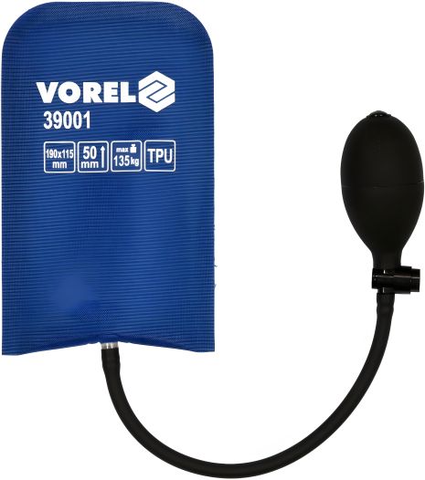 Надувна монтажна подушка на 135 кг, висота до 50 мм, розмір 190 х 115 мм Vorel 39001
