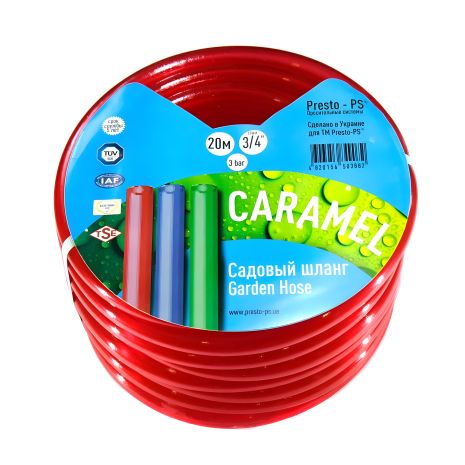 Поливальний шланг Presto-PS силікон садовий Caramel ++ (червоний) діаметр 1/2 дюйма, довжина 50 м (SE-1/2 503)