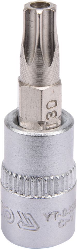 Головка торцева з викрутковою насадкою TORX 1/4" Т30 37 мм Yato YT-04306