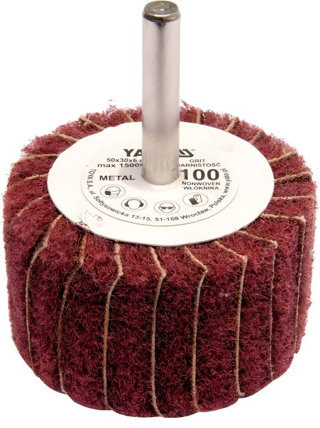 Шлифовальный диск лепестковый 50х30 мм зерно 60, Yato YT-83390