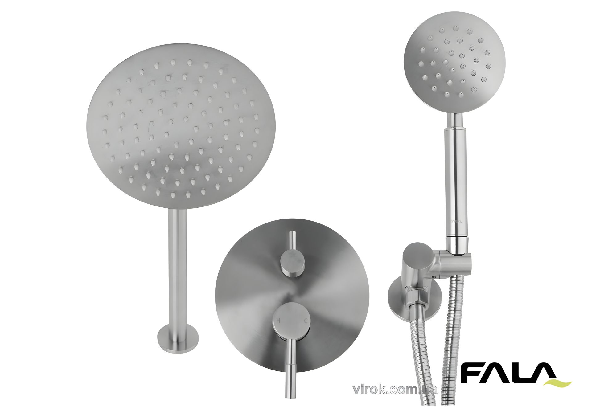 Система душевая STEELY R FALA 2 функции, шланг 1.5 м, Vorel 75870 Система душевая STEELY R FALA 2 функции, шланг 1.5 м, Vorel 75870