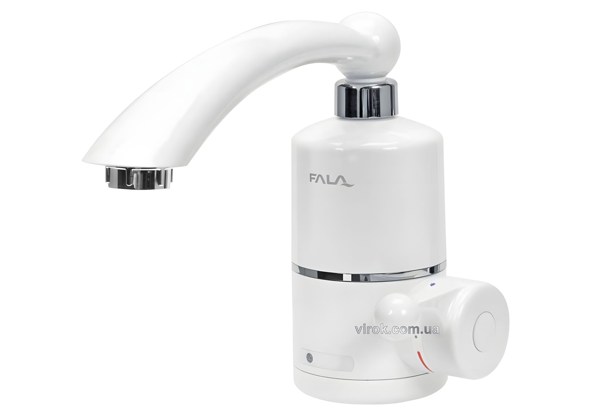 Мережевий водонагрівач FALA до 60°С, 3 кВт, тиск 0.04-0.6 MPa, гусак 20 см, бічне підключення Vorel 75932 Мережевий водонагрівач FALA до 60°С, 3 кВт, тиск 0.04-0.6 MPa, гусак 20 см, бічне підключення Vorel 75932